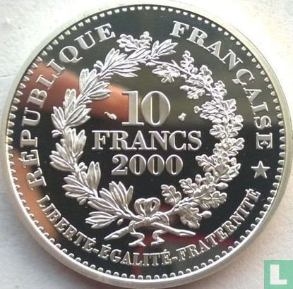 Frankrijk 10 francs 2000 (PROOF) "Gold ecu of Louis IX" - Afbeelding 1