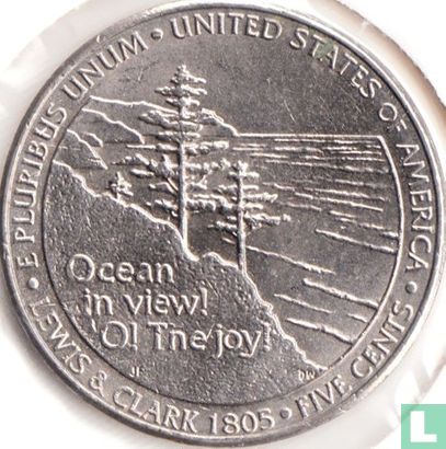 États-Unis 5 cents 2005 (D) "Bicentenary of the arrival of Lewis and Clark on Pacific Ocean" - Image 2