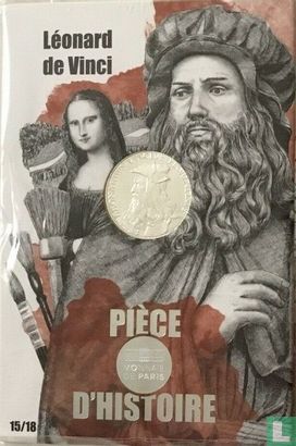 France 10 euro 2019 (folder) "Piece of French history - Leonardo da Vinci" - Image 1