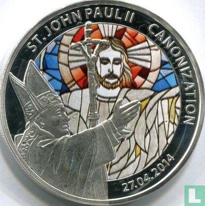 Togo 100 francs 2014 (PROOF) "Canonization of Pope John Paul II" - Afbeelding 1