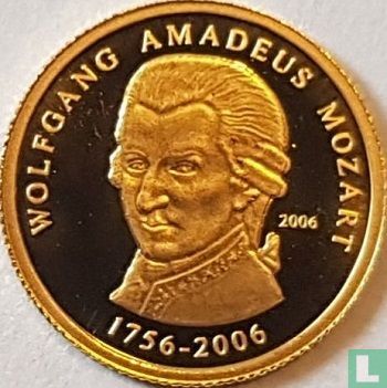 Togo 1500 francs 2006 (PROOF) "250th anniversary Birth of Wolfgang Amadeus Mozart" - Afbeelding 1