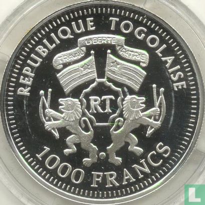 Togo 1000 francs 2002 (PROOF) "Wappen von Hamburg and Kaiser Leopold" - Afbeelding 2