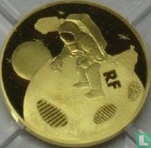 Frankrijk 50 euro 2019 (PROOF - goud) "50 years First steps on the moon" - Afbeelding 2