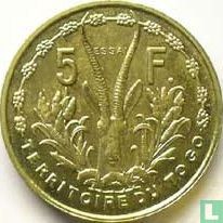 Togo 5 francs 1956 (proefslag) - Afbeelding 2
