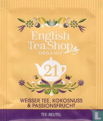 21 Weisser Tee, Kokosnuss & Passionsfrucht - Afbeelding 1