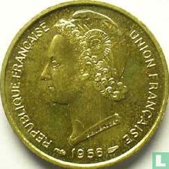 Togo 10 francs 1956 (proefslag) - Afbeelding 1