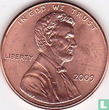 United States 1 cent 2009 (copper-plated zinc - without letter) "Lincoln bicentennial - Formative years in Indiana" - Image 1