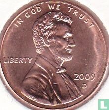 United States 1 cent 2009 (copper-plated zinc - D) "Lincoln bicentennial - Professional life in Illinois" - Image 1