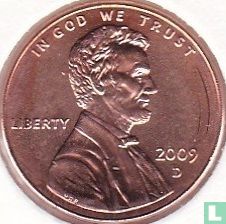 United States 1 cent 2009 (copper-plated zinc - D) "Lincoln bicentennial - Presidency in Washington DC" - Image 1