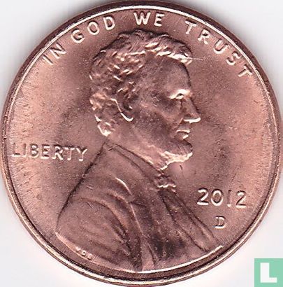 United States 1 cent 2012 (D) - Image 1