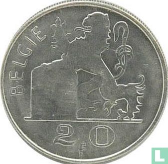 België 20 francs 1955 (NLD) - Afbeelding 2
