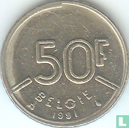 Belgium 50 francs 1991 (NLD) - Image 1