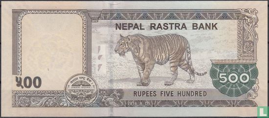 Nepal 500 Rupees 2016 - Afbeelding 2