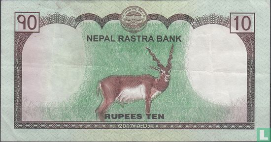 Nepal 10 Rupien - Bild 2