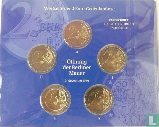 Allemagne coffret 2019 "30 years Fall of Berlin wall" - Image 2