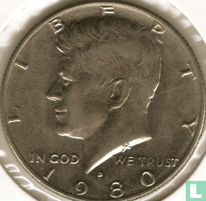 Verenigde Staten ½ dollar 1980 (D) - Afbeelding 1
