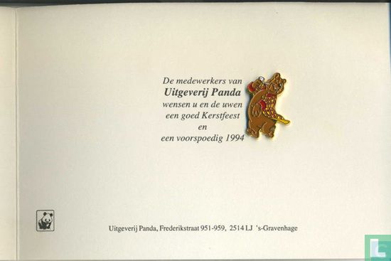 Kerstkaart 1993 - 1994 - Uitgeverij Panda - Bild 3