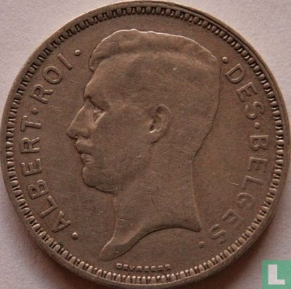Belgien 20 Franc 1934 (ALBERT - FRA - Wendeprägung) - Bild 2