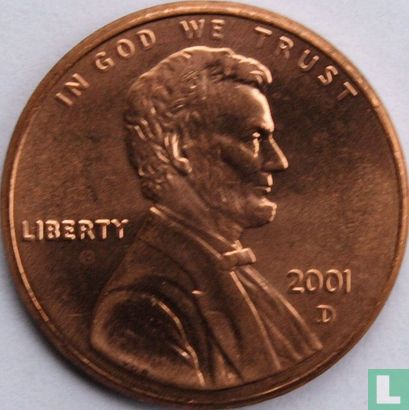 United States 1 cent 2001 (D) - Image 1