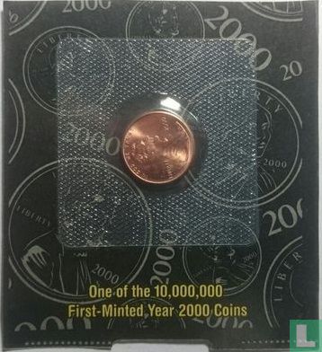 United States 1 cent 2000 (coincard) - Image 1