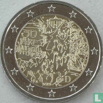 Duitsland 2 euro 2019 (A) "30 years Fall of Berlin wall" - Afbeelding 1