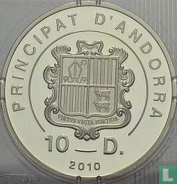 Andorra 10 diners 2010 (PROOF) "Tennis becomes Olympic discipline in 1896" - Afbeelding 1
