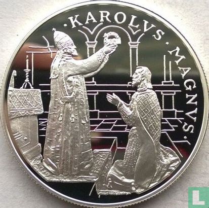 Andorra 10 diners 1996 (PROOF) "Pope crowning Charlemagne" - Image 2