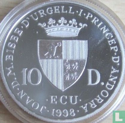 Andorra 10 diners 1998 (PROOF) "Georg Friedrich Händel" - Afbeelding 1