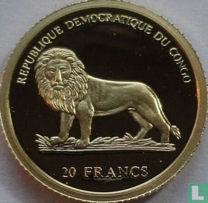 Kongo-Kinshasa 20 Franc 2003 (PP) "Chameleon" - Bild 2