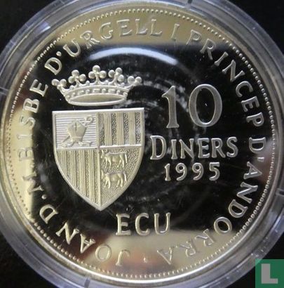 Andorra 10 diners 1995 (PROOF) "Admission to the Council of Europe in 1994" - Image 1