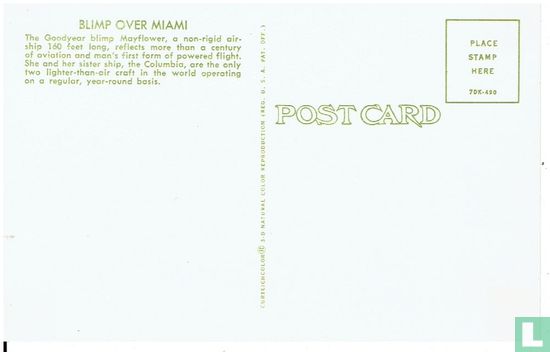 Airship GOOD-YEAR Blimp "Mayflower" N4A (1963) - über Miami  - Image 2