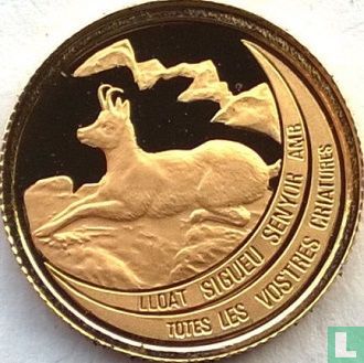 Andorra 5 diners 1996 (PROOF) "Chamois" - Image 2