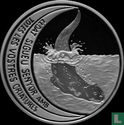 Andorra 10 diners 1996 (PROOF) "European otter" - Image 2