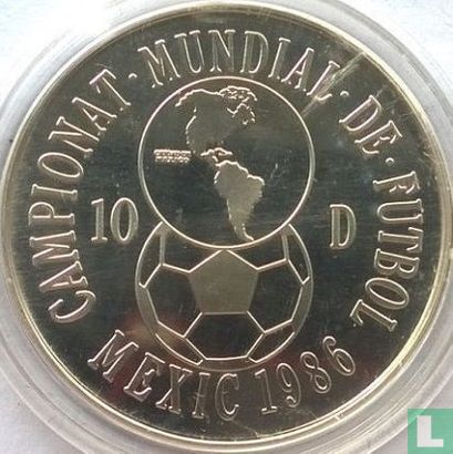 Andorra 10 diners 1986 "Football World Cup in Mexico" - Afbeelding 1