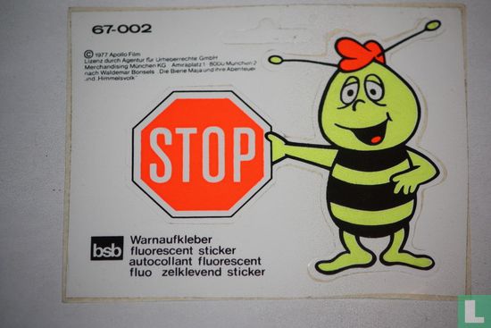 Maja De Bij - Willy - 67-002 Fluorescent Sticker