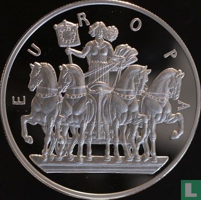 Andorra 10 diners 1998 (PROOF) "Europa driving a chariot" - Afbeelding 2