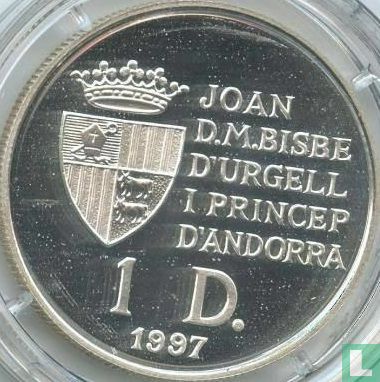 Andorra 1 diner 1997 (PROOF) "40th anniversary Treaty of Rome" - Afbeelding 1