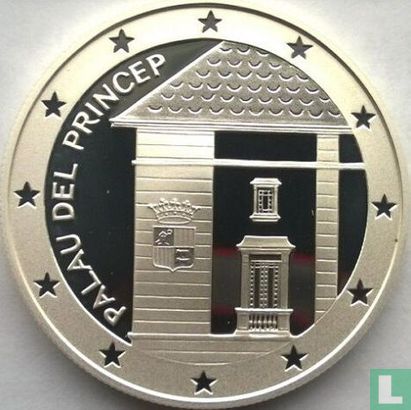 Andorra 10 diners 1997 (PROOF) "Prince's palace" - Afbeelding 2