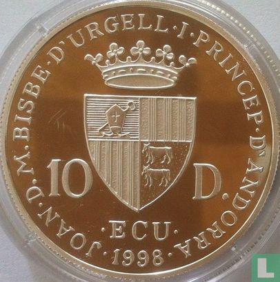 Andorra 10 diners 1998 (PROOF) "Claudio Monteverdi" - Afbeelding 1