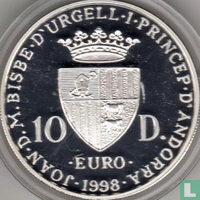 Andorra 10 diners 1998 (PROOF) "Europa" - Afbeelding 1