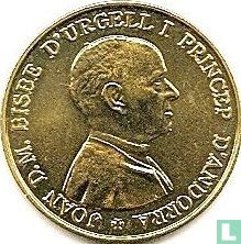 Andorra 2 diners 1986 "Joan D.M. Bisbe D'Urgell I" - Image 2