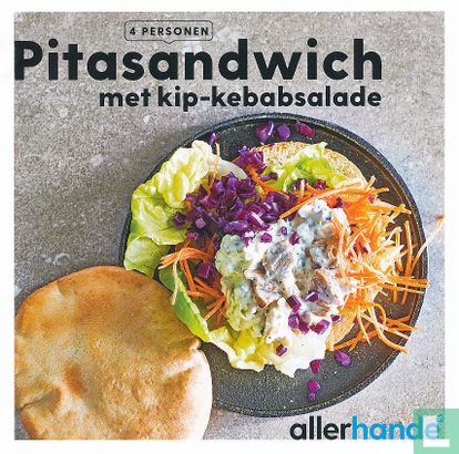 Pitasandwich met kip-kebabsalade - Afbeelding 1
