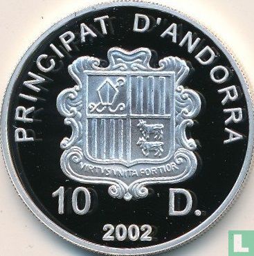 Andorra 10 diners 2002 (PROOF) "Winter Olympics in Salt Lake City" - Image 1