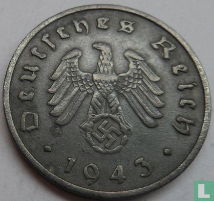 Duitse Rijk 10 reichspfennig 1943 (F) - Afbeelding 1