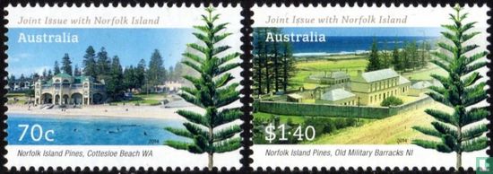 Norfolk Island pines