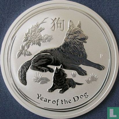 Australië 2 dollars 2018 (kleurloos) "Year of the Dog" - Afbeelding 2