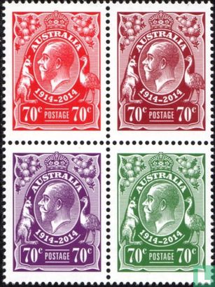 100 Jahre Briefmarken von König Georg V.