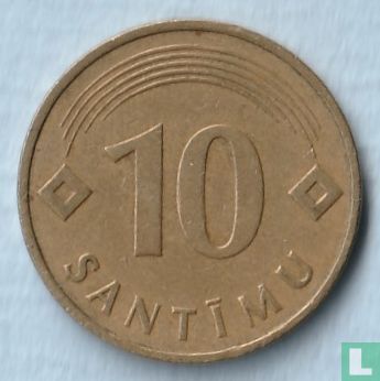 Latvia 10 santimu 1992 - Image 2