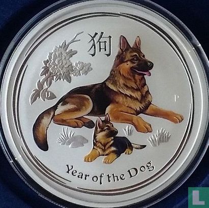 Australië 2 dollars 2018 (gekleurd) "Year of the Dog" - Afbeelding 2