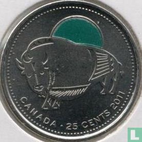 Kanada 25 Cent 2011 (gefärbt) "Wood Bison" - Bild 1